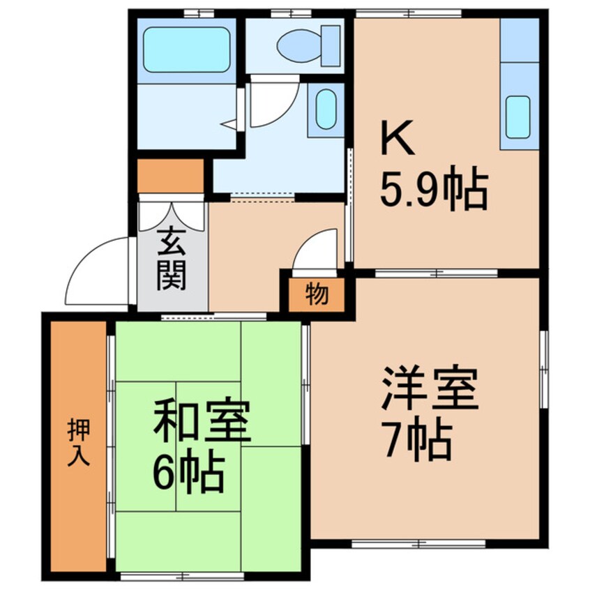 間取図 フォーレスうえだ