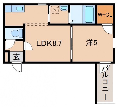 間取り図 阪和線・羽衣線/和歌山駅 徒歩10分 2階 築4年