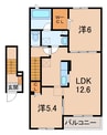 アーイラ　みなみ　Ｈ－１ 2LDKの間取り