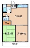ローズハイツ松島 2DKの間取り