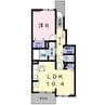 ベリーリーフ 1LDKの間取り