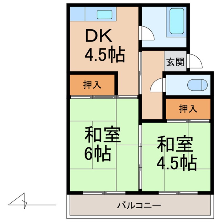 間取図 増田マンション