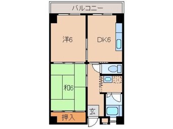 間取図 コスモスハイツ秋月