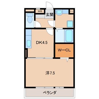 間取図 リビングタウンなごみ（Ｆ棟）