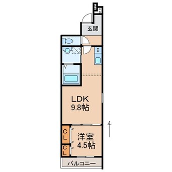 間取図 フジパレス市駅東ウエスト