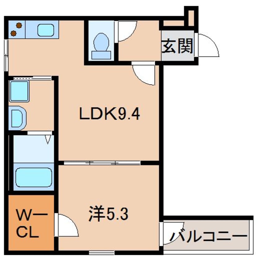 間取図 阪和線・羽衣線/和歌山駅 徒歩11分 1階 築5年