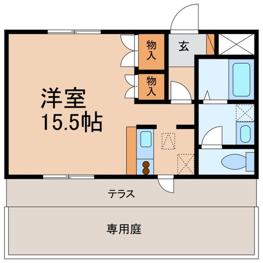 間取図 阪和線・羽衣線/和歌山駅 バス21分中通り下車:停歩3分 1階 築10年