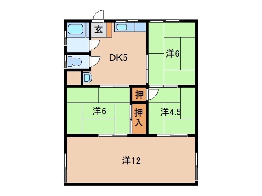 間取図 リアンハイム川永