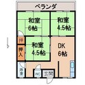 秋月コーポラスの間取図