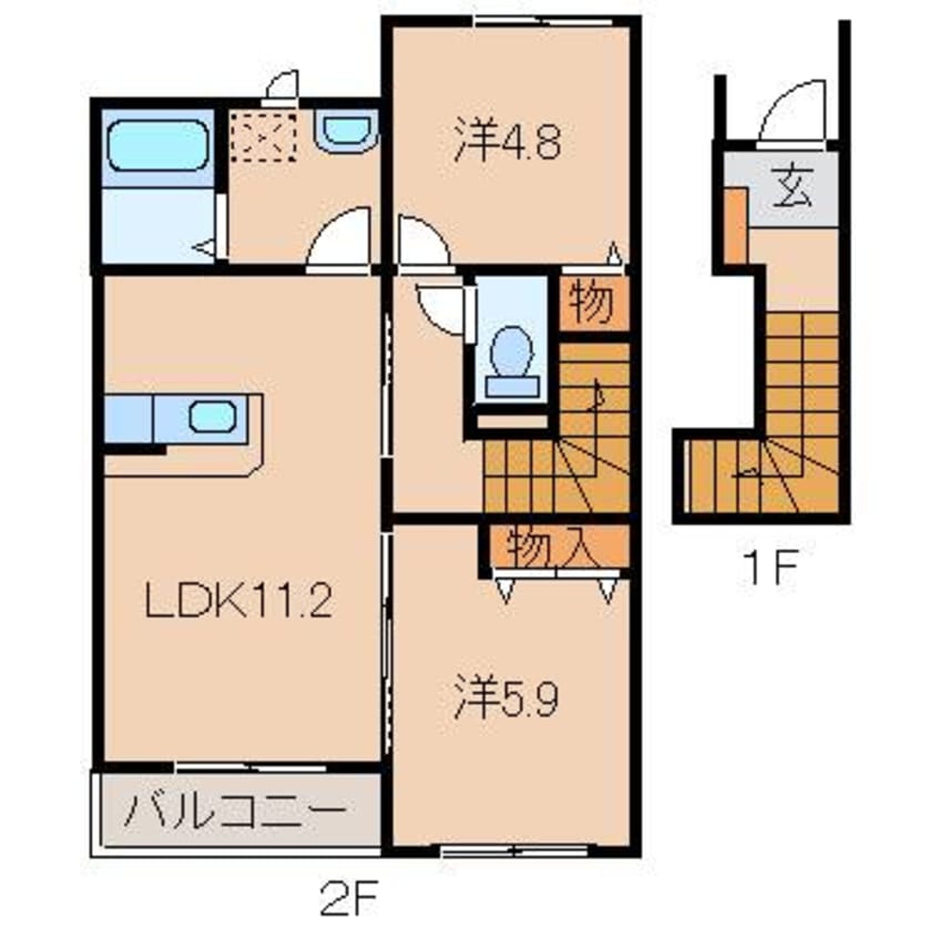 間取図 ルミナス・ハイム