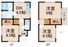 一戸建15961 3DKの間取り