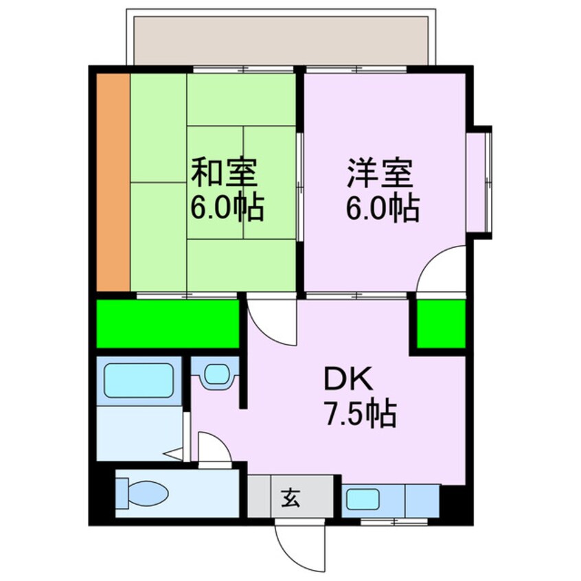 間取図 クレメント泉