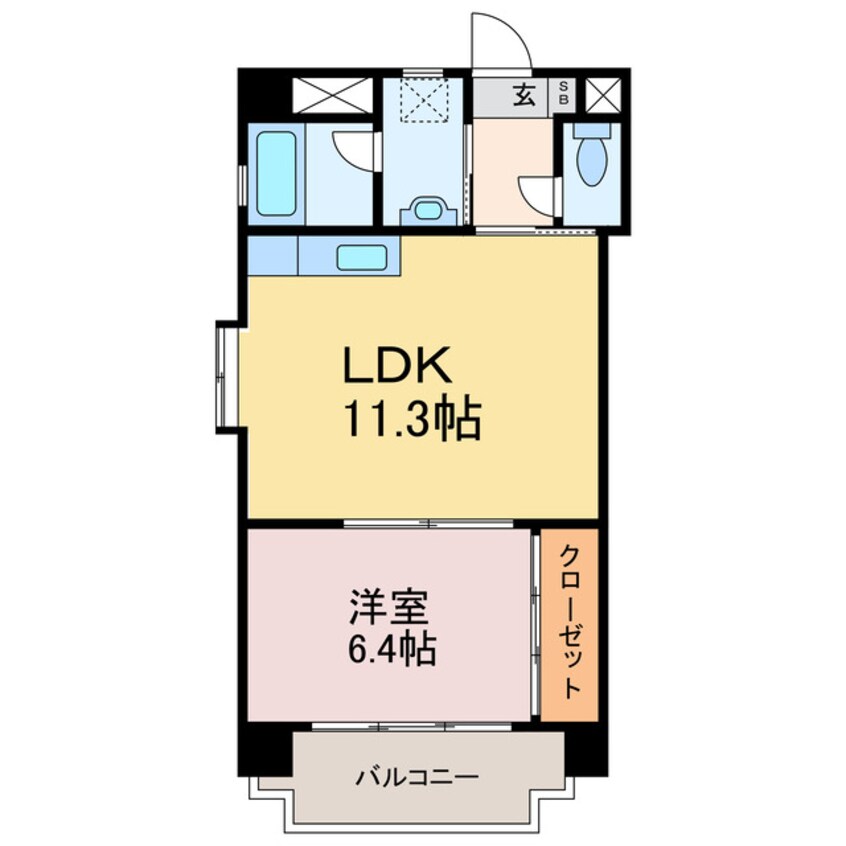 間取図 日興ビル中央