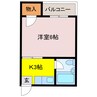 第二曙マンション 1Kの間取り