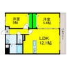 GARIREO　CITY　TERRACE 2LDKの間取り