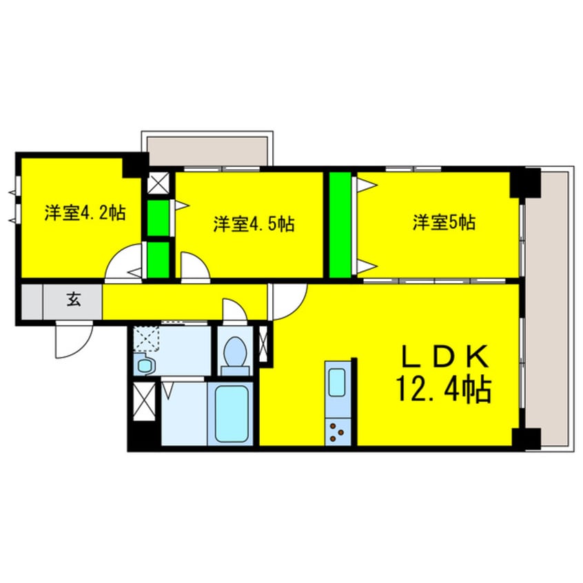 間取図 GARIREO　CITY　TERRACE