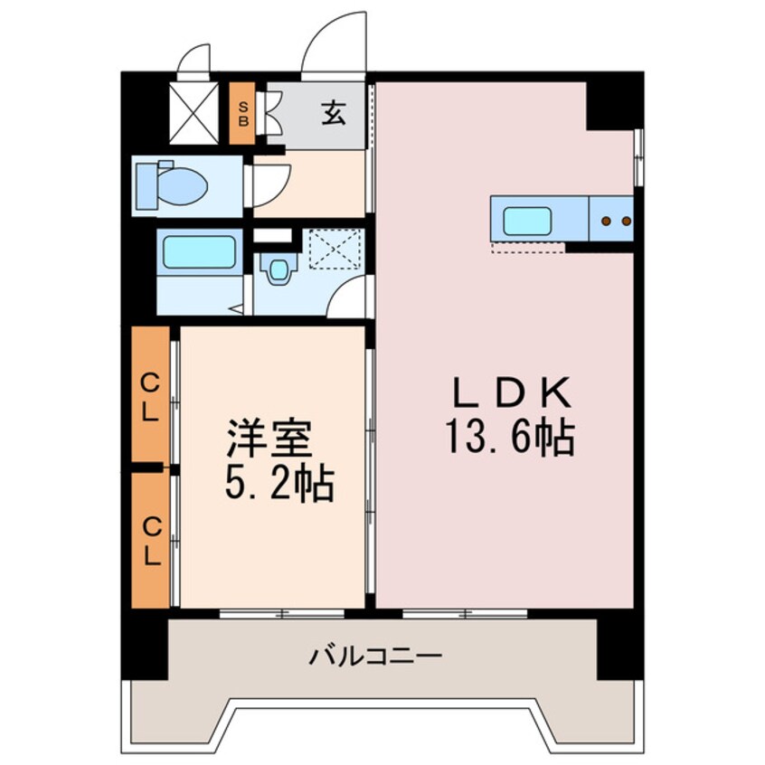 間取図 スカイタワー勝山