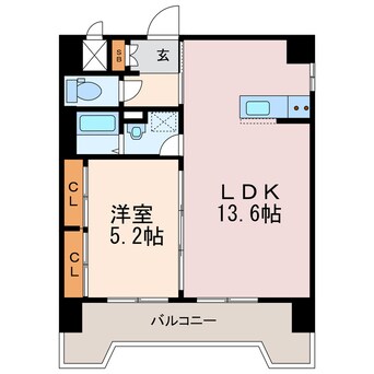 間取図 スカイタワー勝山