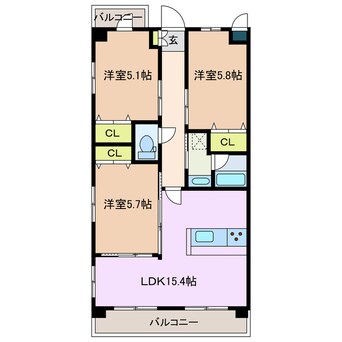 間取図 アルカサール道後