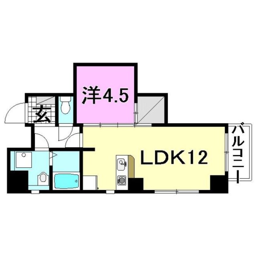 間取図 ライフコート湊町