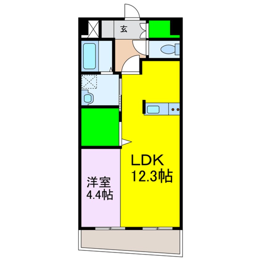 間取図 ロイヤル・ステージ樽味