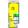 クレバーコート 1DKの間取り