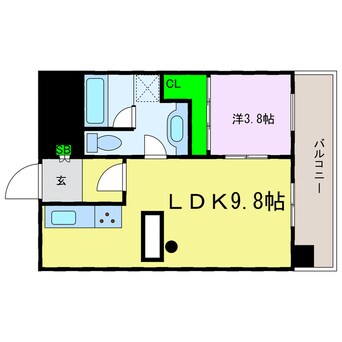 間取図 ヴァレーレ喜与町