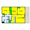 パークヒルズ道後 3LDKの間取り