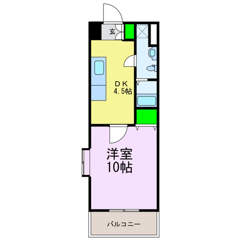 間取図 カサグランデリバーサイドⅡ