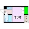 京屋マンション 1Kの間取り