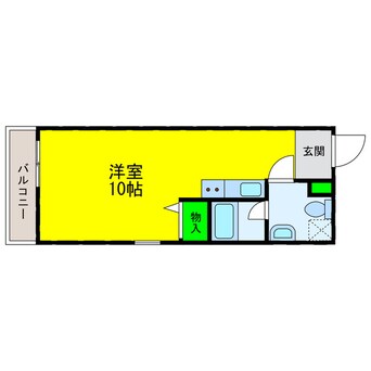 間取図 ラッキー味酒ハイツ