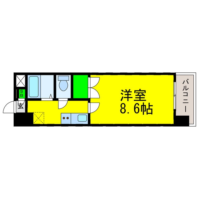 間取り図 ベルジュ道後