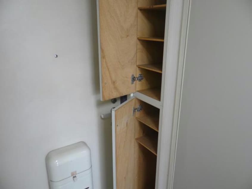 玄関にはシューズボックス。 コーポみやおか