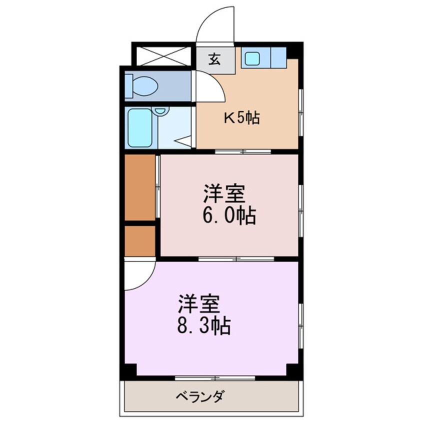 間取図 クリスタルビル