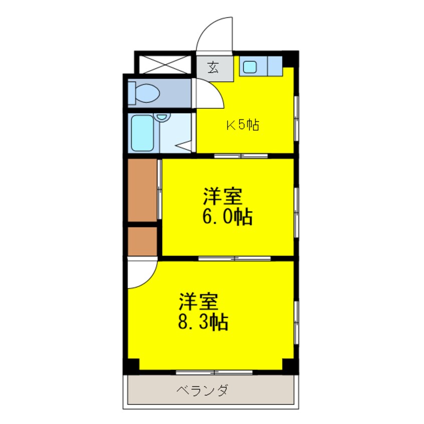 間取図 クリスタルビル