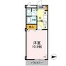 リビングアレイＫ 1Kの間取り