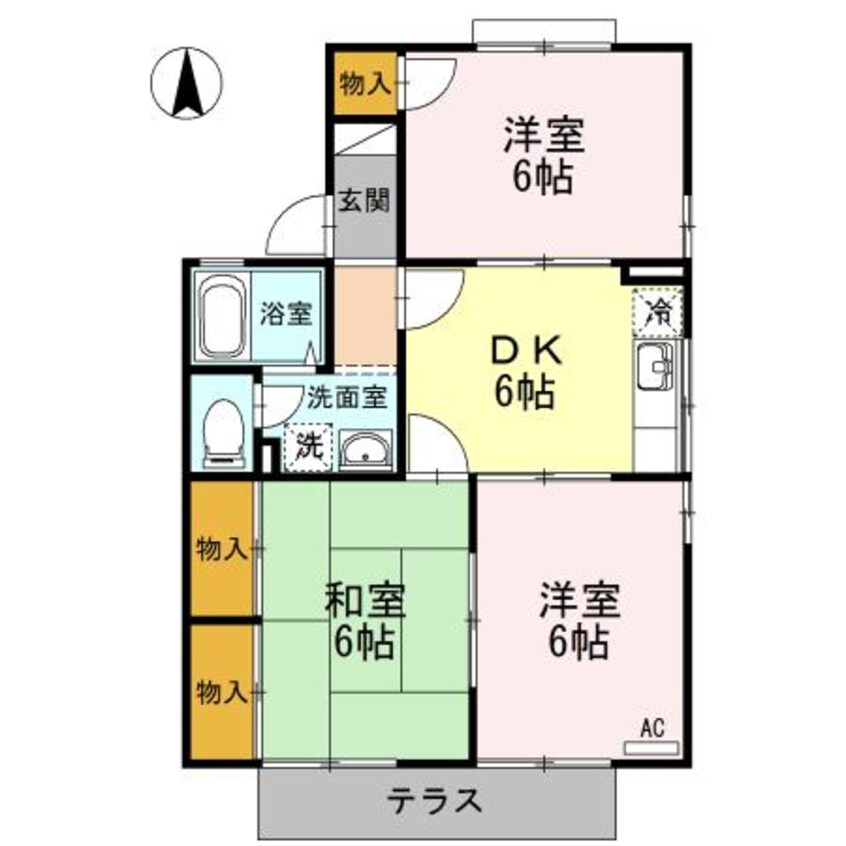 間取図 ローズコート　Ｂ棟