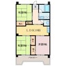 セントヒルズ大任 3LDKの間取り