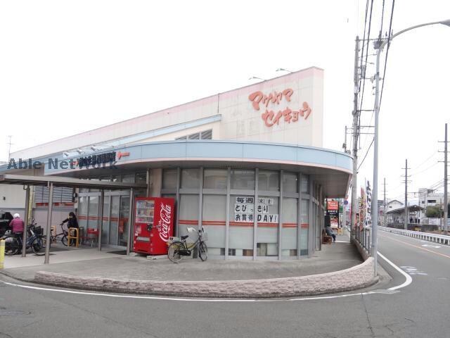 松山生協西雄郡店(スーパー)まで482m グリーンハイツMICHIⅡ