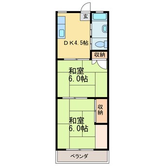 間取図 得松第二マンション