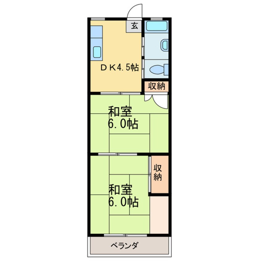 間取図 得松第二マンション