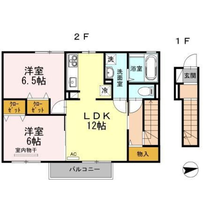 間取図 カーサ　ラフィーネ