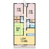 スカール道後 3LDKの間取り
