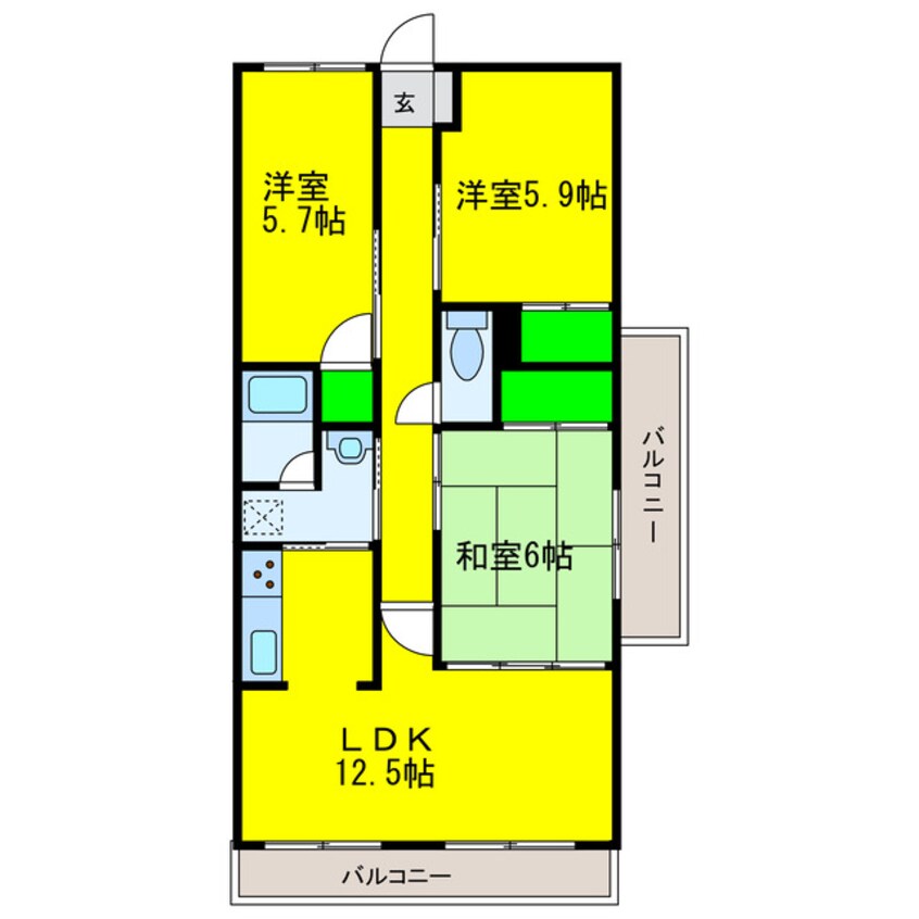 間取図 スカール道後