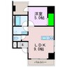 アリビオ歩行町 1LDKの間取り