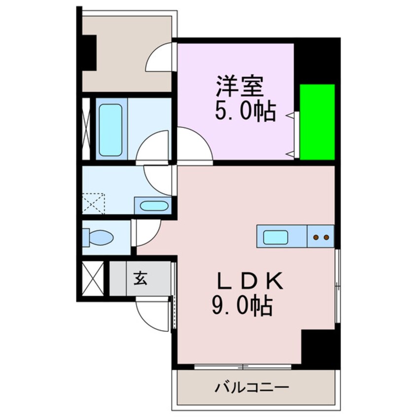 間取図 アリビオ歩行町