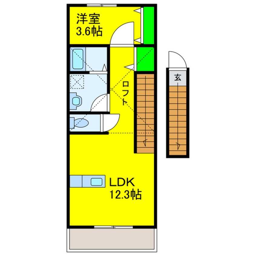 間取図 Partenaire Kumanodai Revelize.