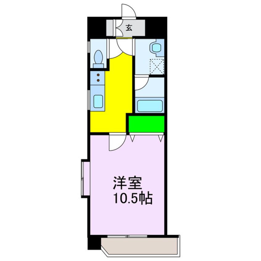 間取図 カサグランデリバーサイドⅠ