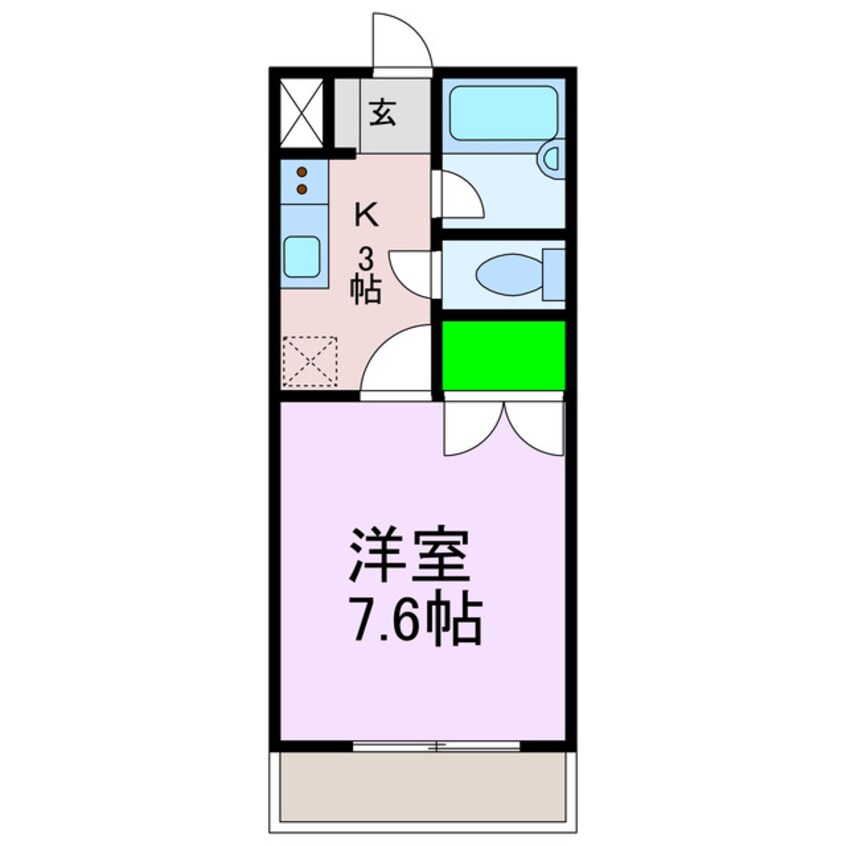 間取図 湯築ロジュマン１