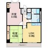HAMADA BLD 2LDKの間取り